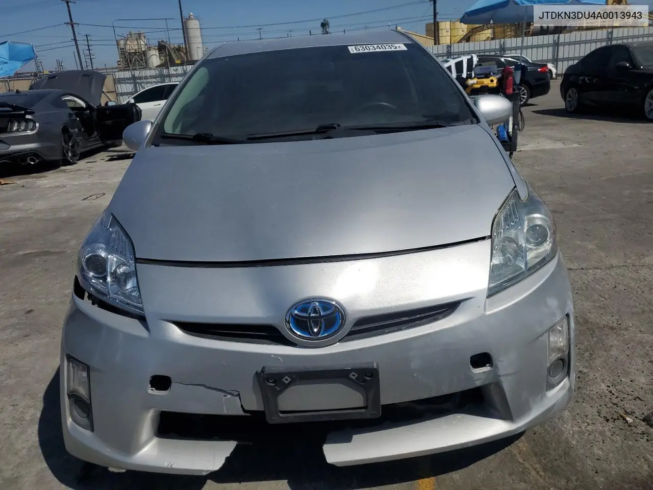 2010 Toyota Prius VIN: JTDKN3DU4A0013943 Lot: 63034035