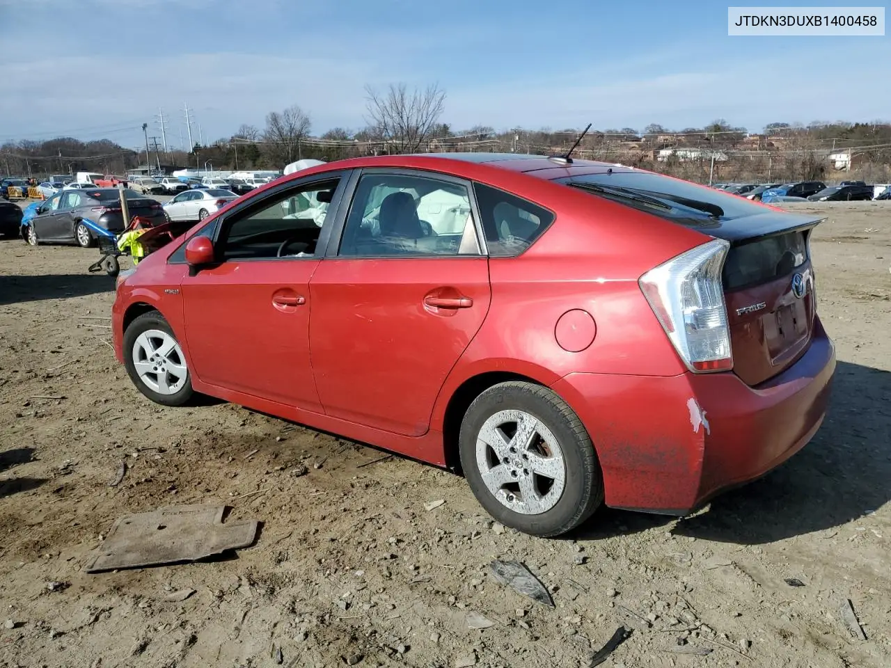 2011 Toyota Prius VIN: JTDKN3DUXB1400458 Lot: 46827805