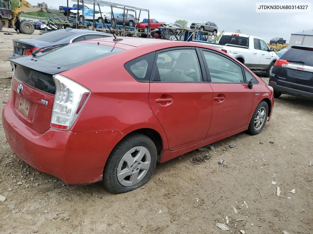 2011 Toyota Prius VIN: JTDKN3DU6B0314327 Lot: 56738555