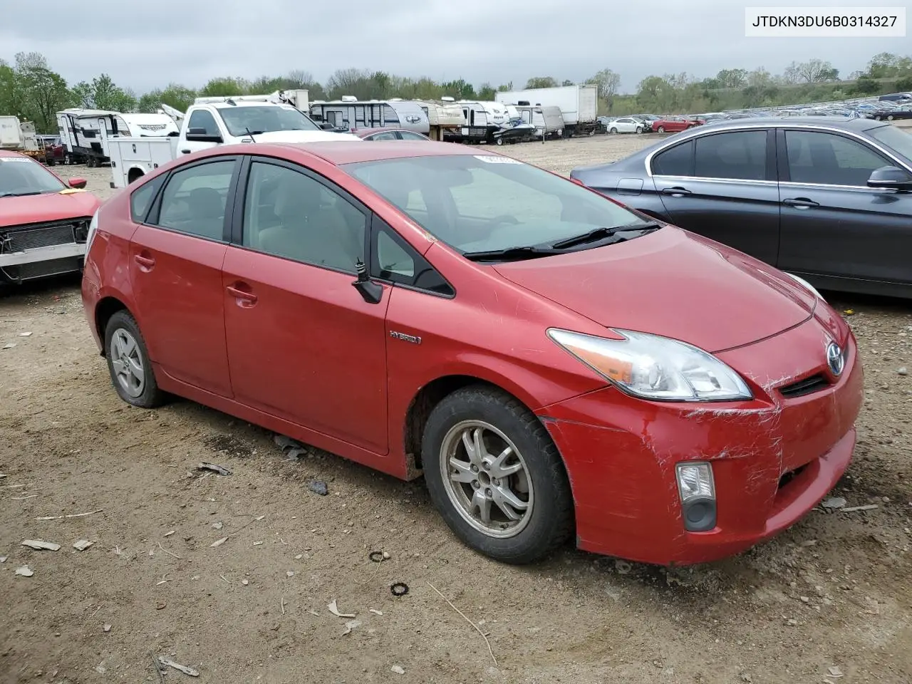 2011 Toyota Prius VIN: JTDKN3DU6B0314327 Lot: 56738555