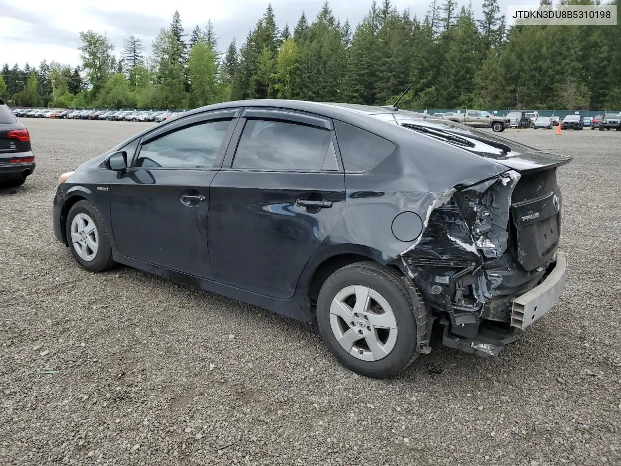 2011 Toyota Prius VIN: JTDKN3DU8B5310198 Lot: 56748015