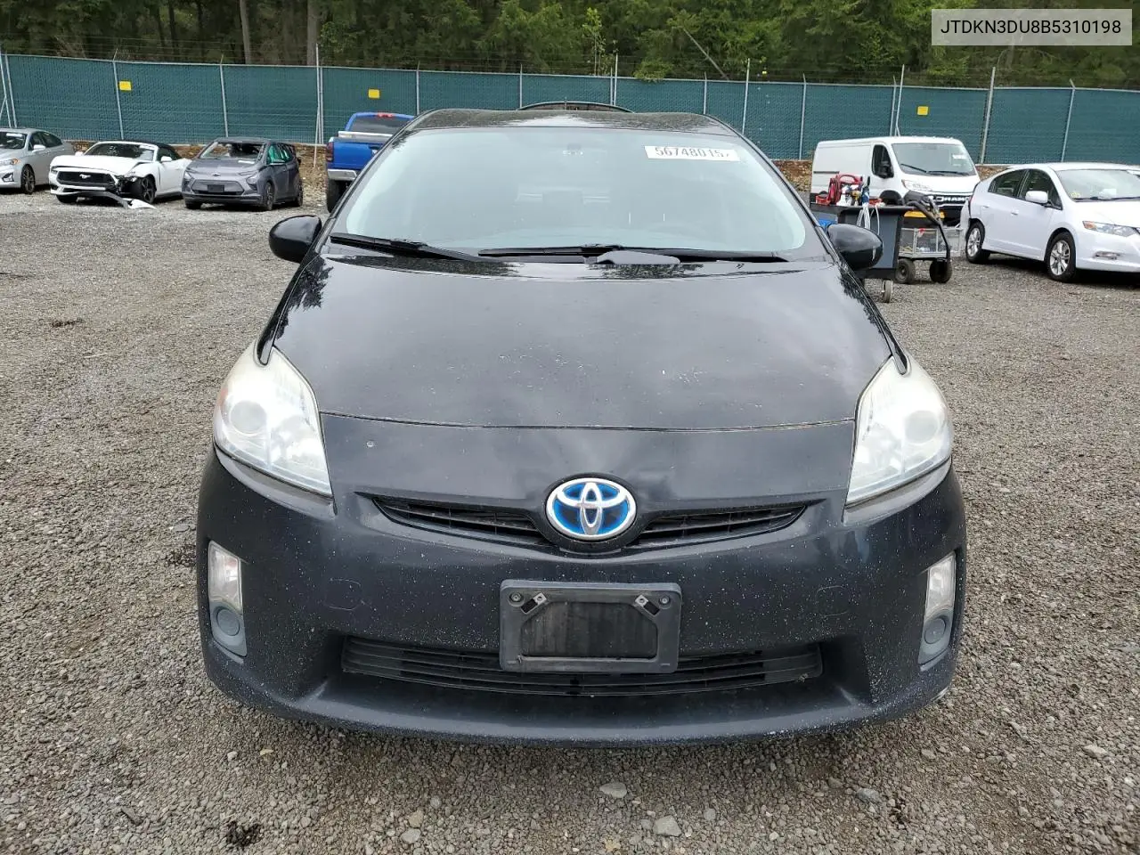 2011 Toyota Prius VIN: JTDKN3DU8B5310198 Lot: 56748015