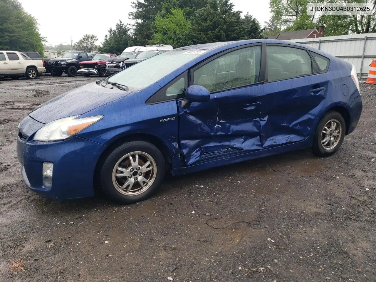 2011 Toyota Prius VIN: JTDKN3DU4B0312625 Lot: 56823185