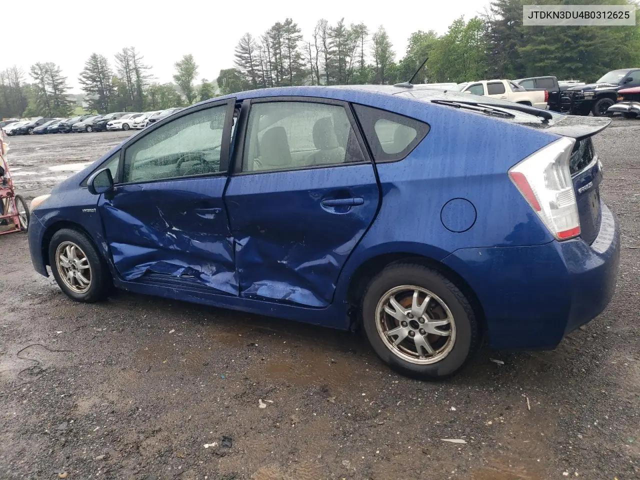 2011 Toyota Prius VIN: JTDKN3DU4B0312625 Lot: 56823185