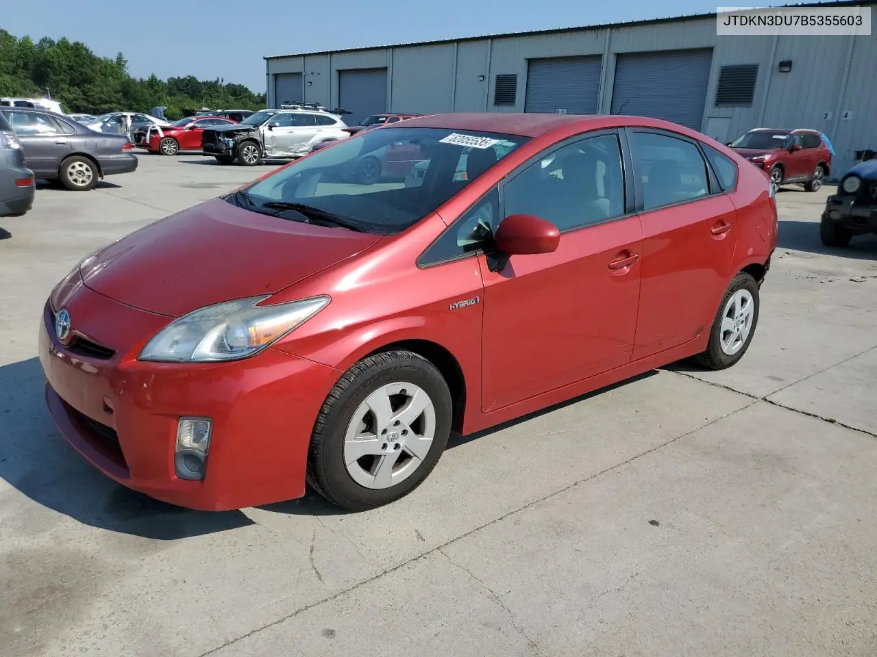 2011 Toyota Prius VIN: JTDKN3DU7B5355603 Lot: 62055535