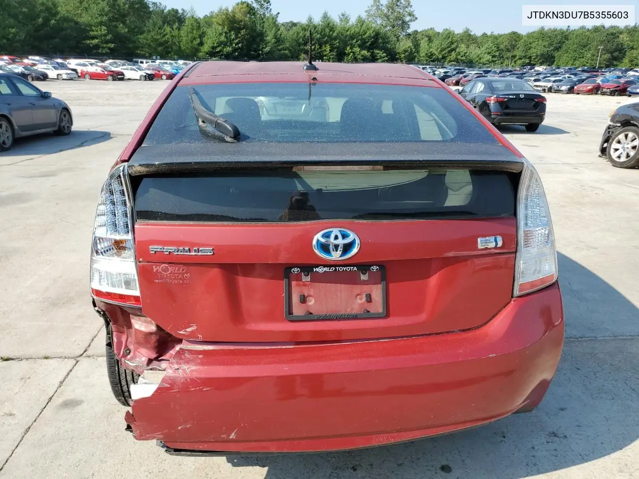 2011 Toyota Prius VIN: JTDKN3DU7B5355603 Lot: 62055535