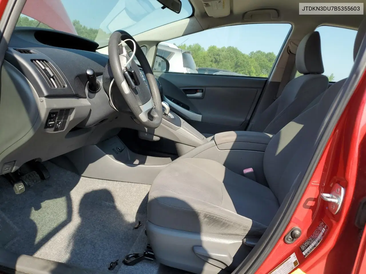 2011 Toyota Prius VIN: JTDKN3DU7B5355603 Lot: 62055535