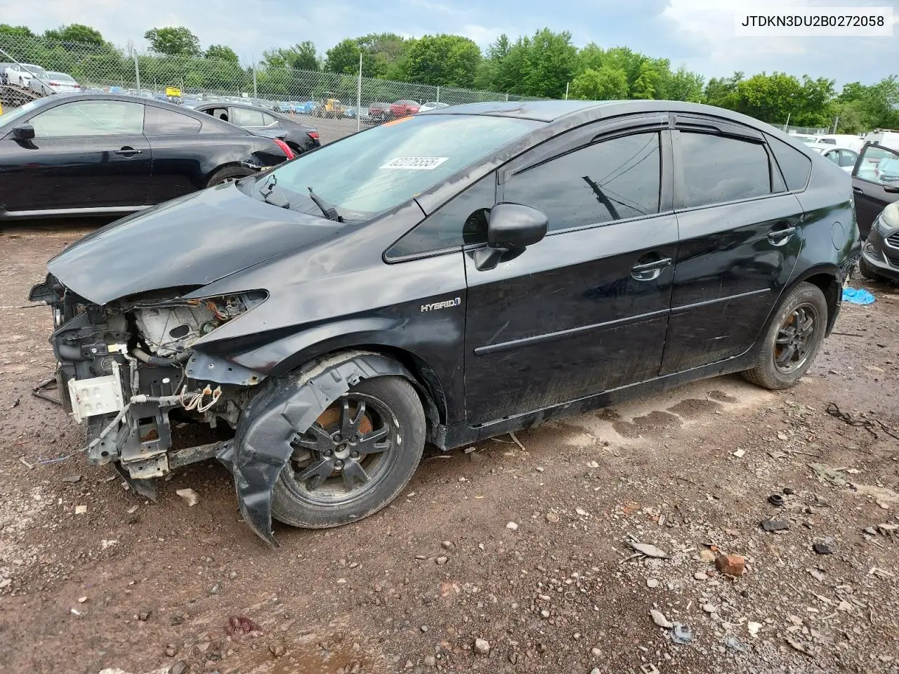2011 Toyota Prius VIN: JTDKN3DU2B0272058 Lot: 62276555