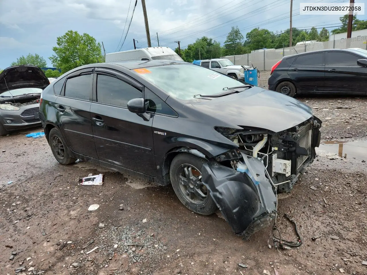 2011 Toyota Prius VIN: JTDKN3DU2B0272058 Lot: 62276555