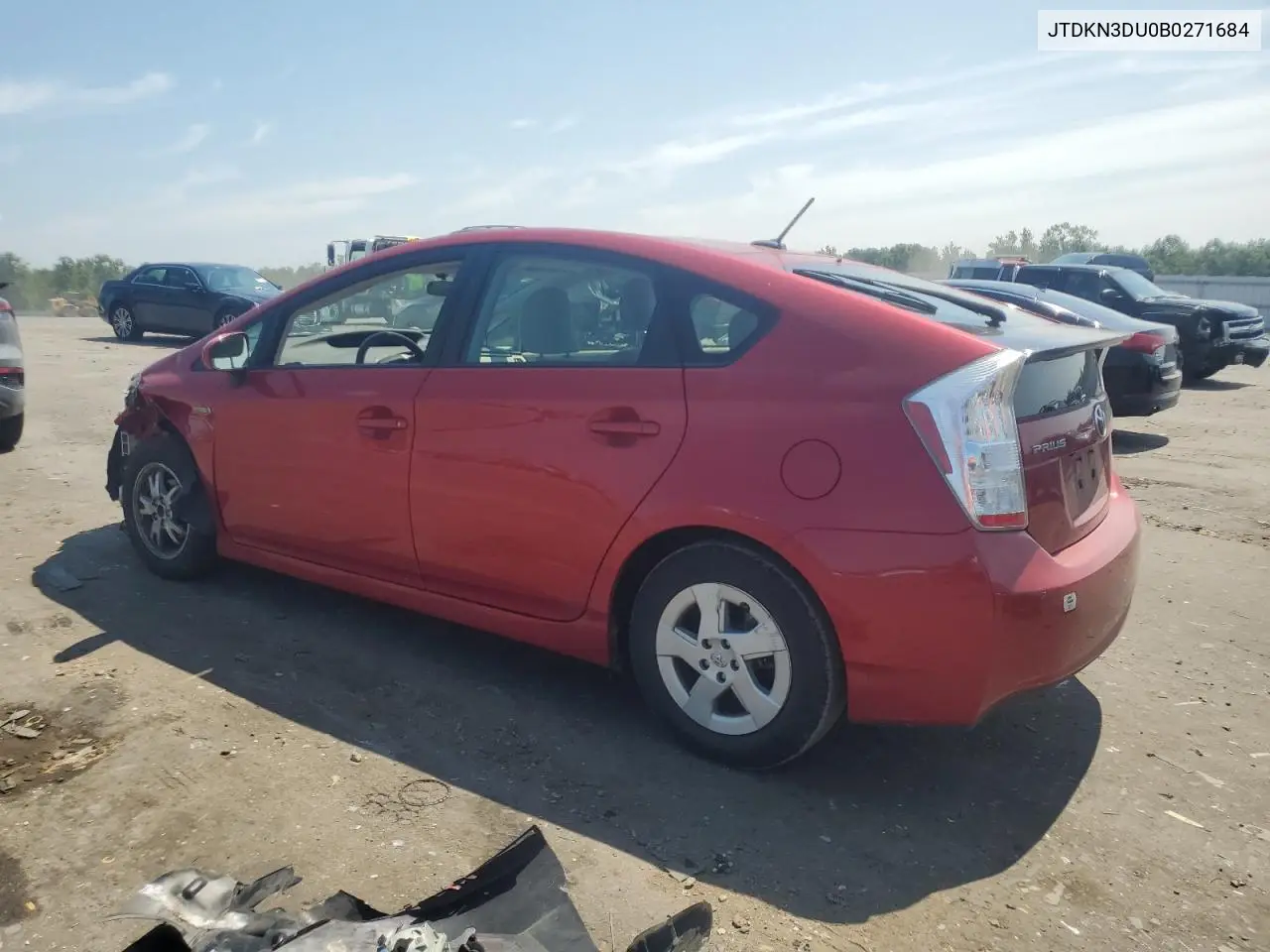 2011 Toyota Prius VIN: JTDKN3DU0B0271684 Lot: 62629085