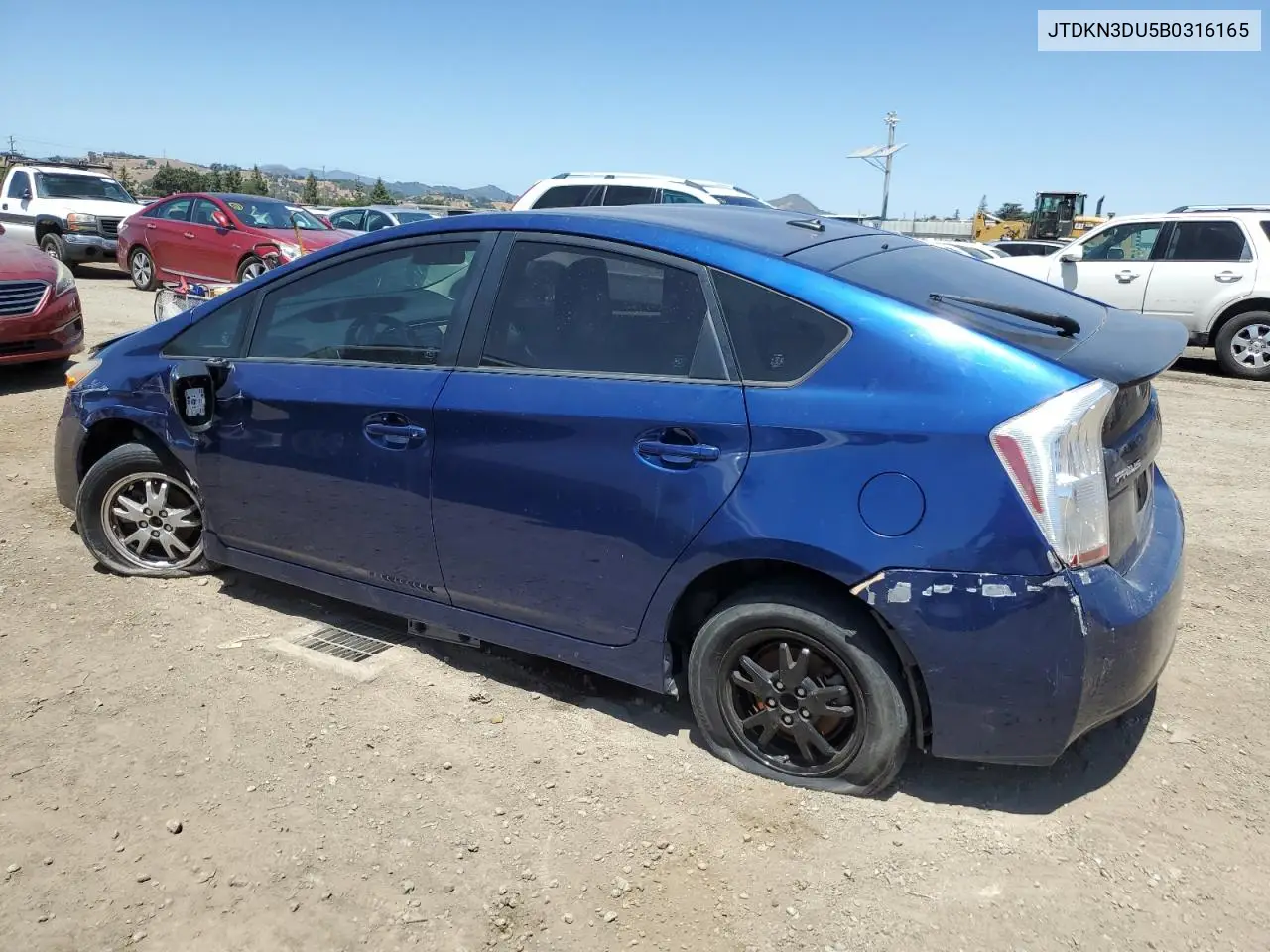 2011 Toyota Prius VIN: JTDKN3DU5B0316165 Lot: 62958485