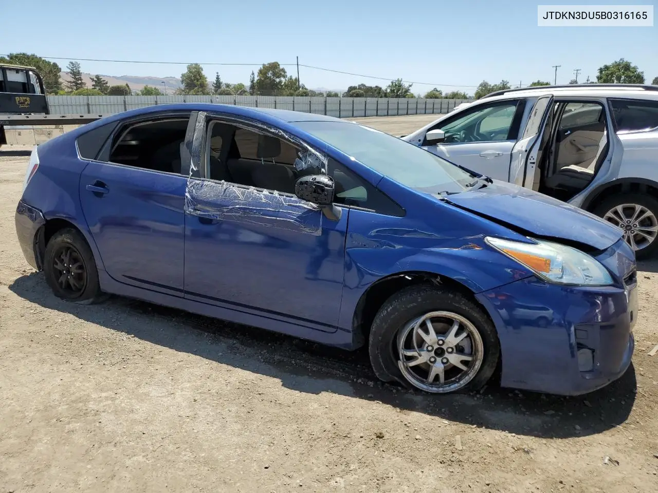 2011 Toyota Prius VIN: JTDKN3DU5B0316165 Lot: 62958485