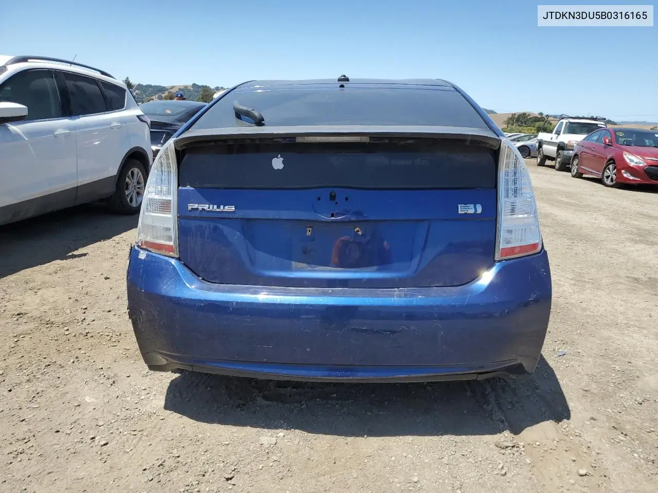 2011 Toyota Prius VIN: JTDKN3DU5B0316165 Lot: 62958485