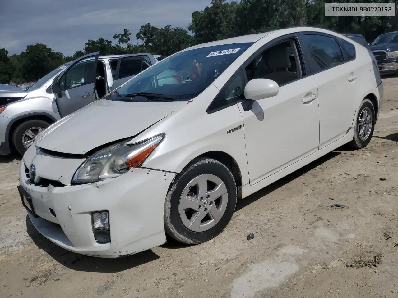2011 Toyota Prius VIN: JTDKN3DU9B0270193 Lot: 63091445