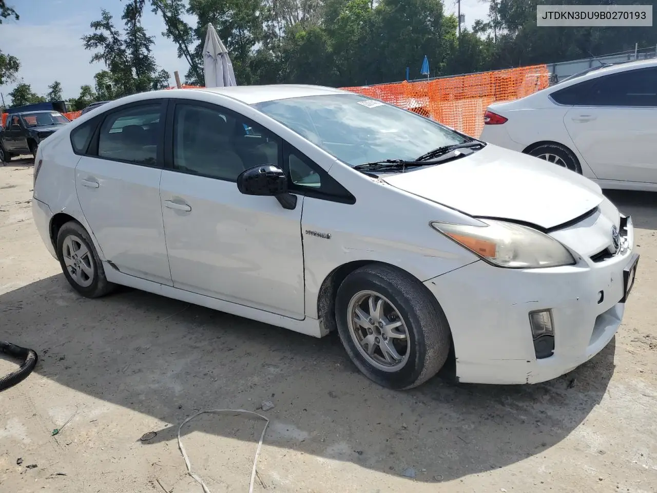 2011 Toyota Prius VIN: JTDKN3DU9B0270193 Lot: 63091445