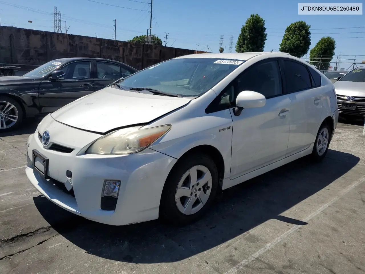 2011 Toyota Prius VIN: JTDKN3DU6B0260480 Lot: 63123005