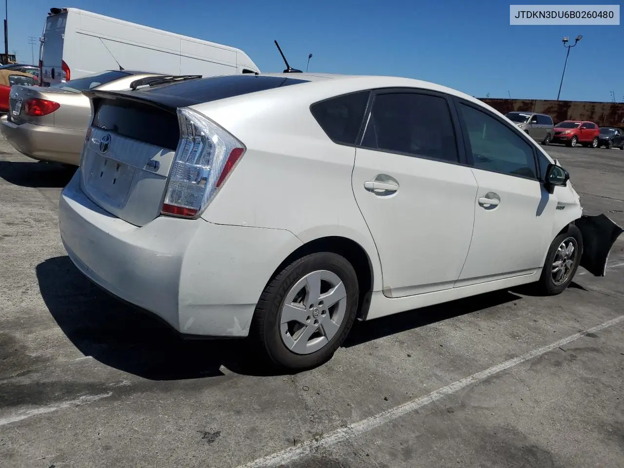 2011 Toyota Prius VIN: JTDKN3DU6B0260480 Lot: 63123005