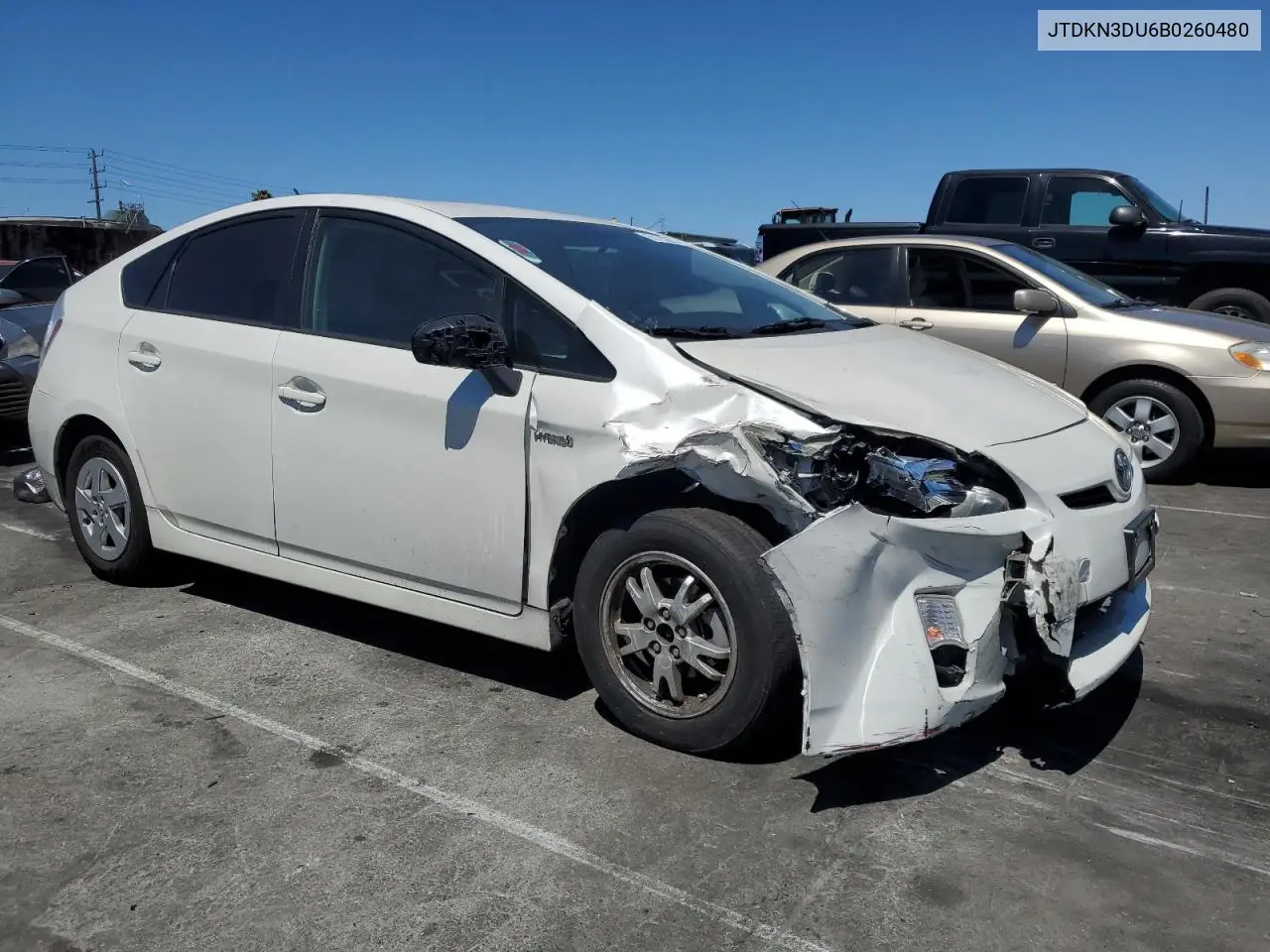 2011 Toyota Prius VIN: JTDKN3DU6B0260480 Lot: 63123005