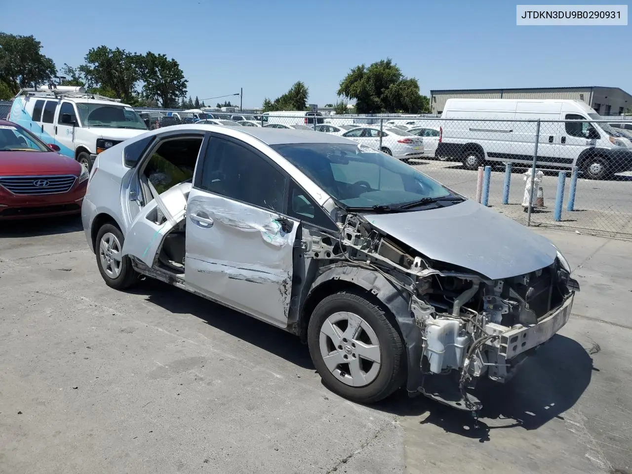2011 Toyota Prius VIN: JTDKN3DU9B0290931 Lot: 63238195