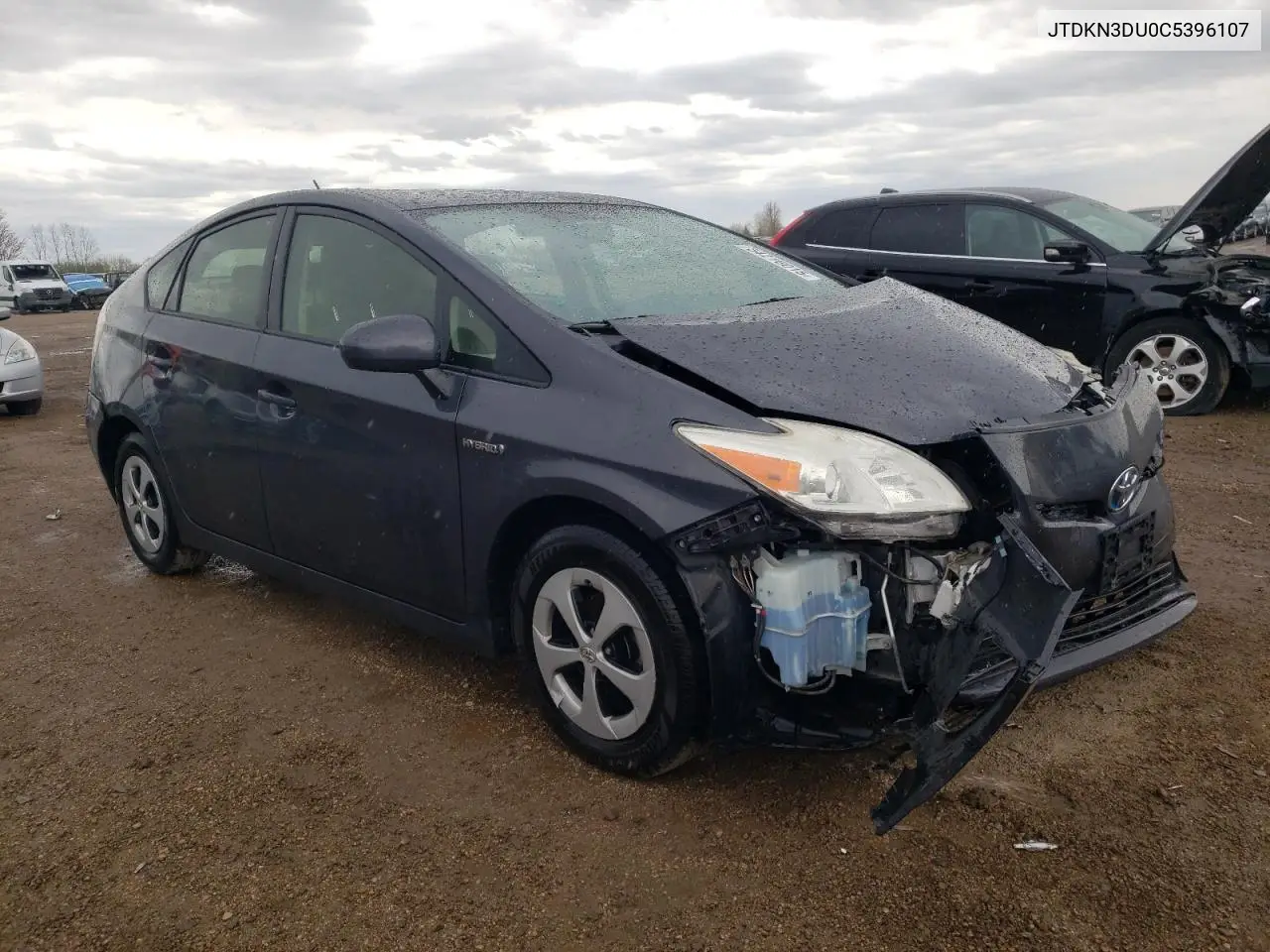2012 Toyota Prius VIN: JTDKN3DU0C5396107 Lot: 54216015