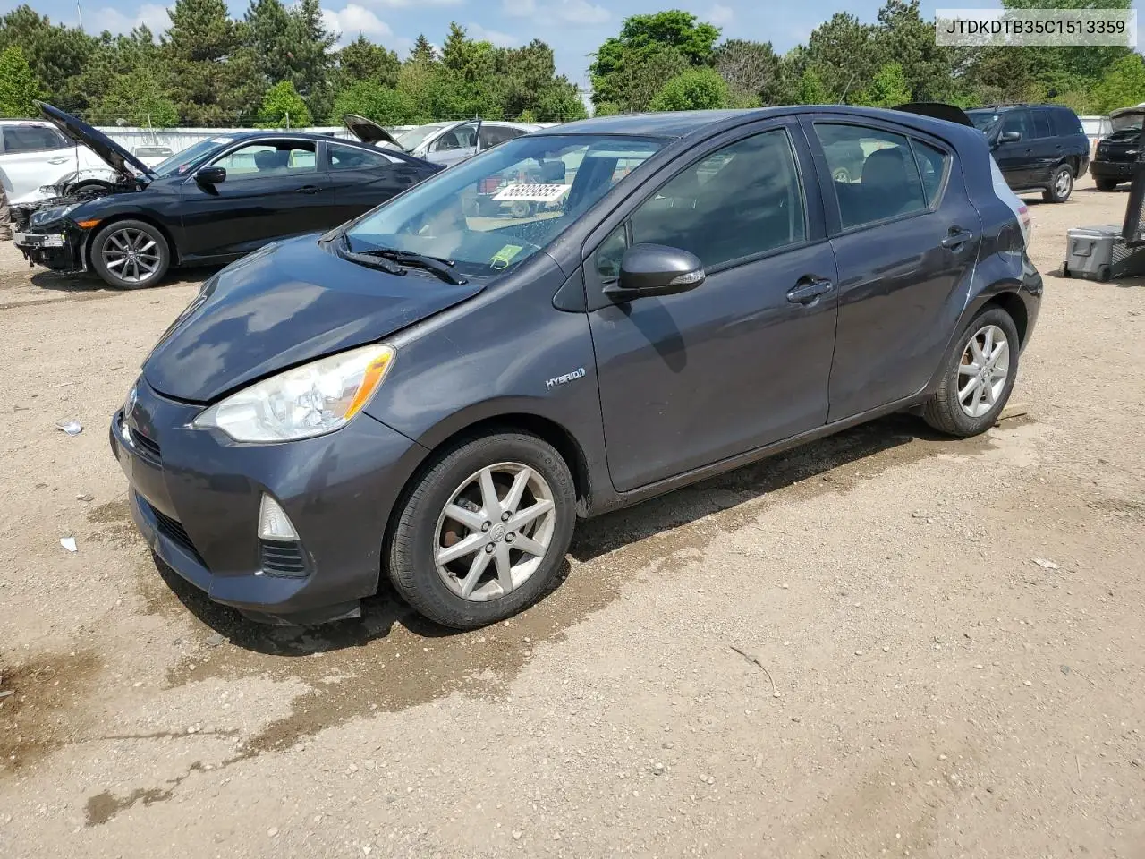 2012 Toyota Prius C VIN: JTDKDTB35C1513359 Lot: 56899855