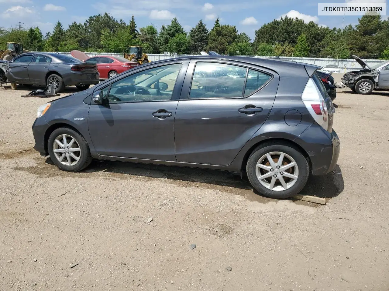 2012 Toyota Prius C VIN: JTDKDTB35C1513359 Lot: 56899855