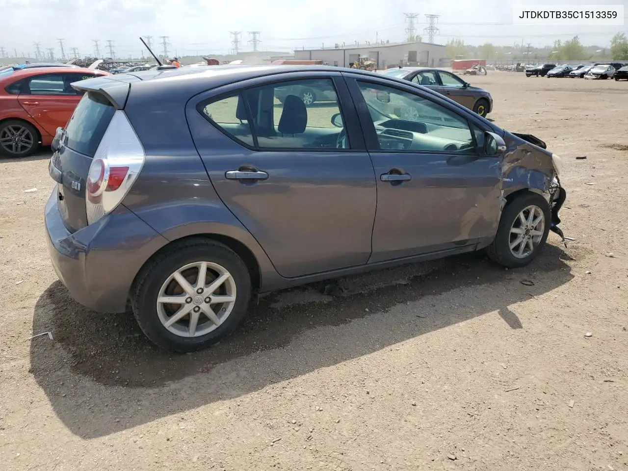 2012 Toyota Prius C VIN: JTDKDTB35C1513359 Lot: 56899855