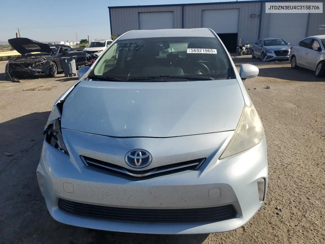 2012 Toyota Prius V VIN: JTDZN3EU4C3158706 Lot: 56921965