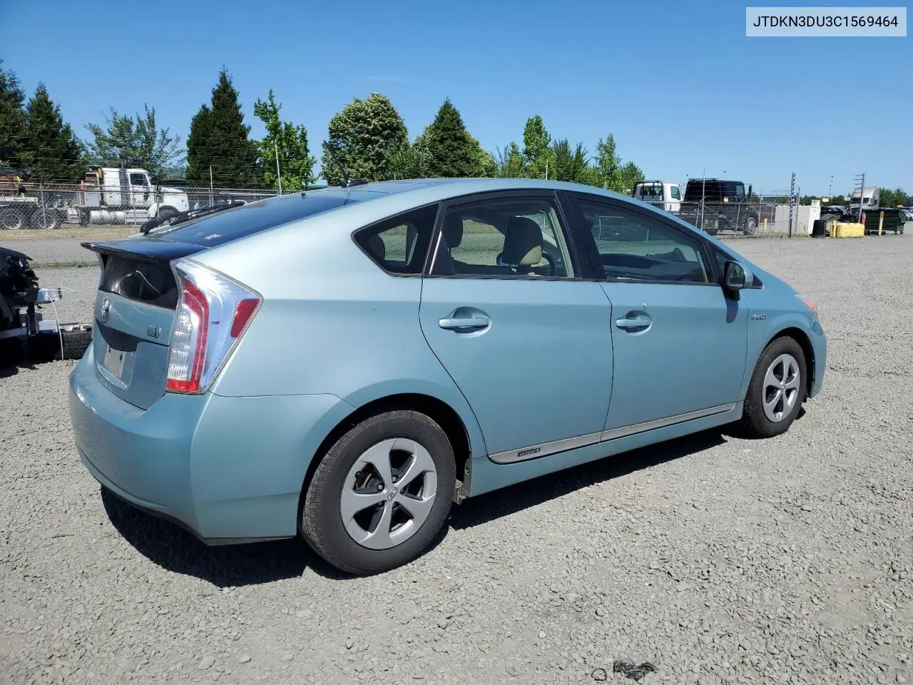 2012 Toyota Prius VIN: JTDKN3DU3C1569464 Lot: 58267195