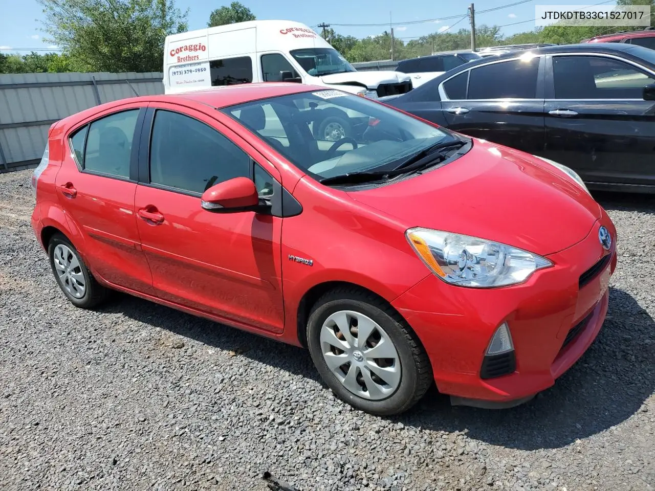 2012 Toyota Prius C VIN: JTDKDTB33C1527017 Lot: 58962805