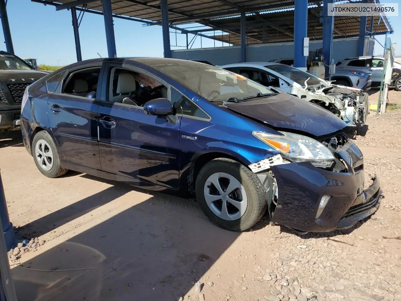 2012 Toyota Prius VIN: JTDKN3DU2C1490576 Lot: 61441035