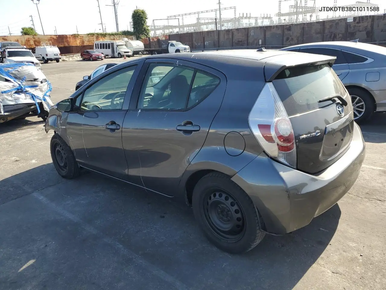 2012 Toyota Prius C VIN: JTDKDTB38C1011588 Lot: 62002895