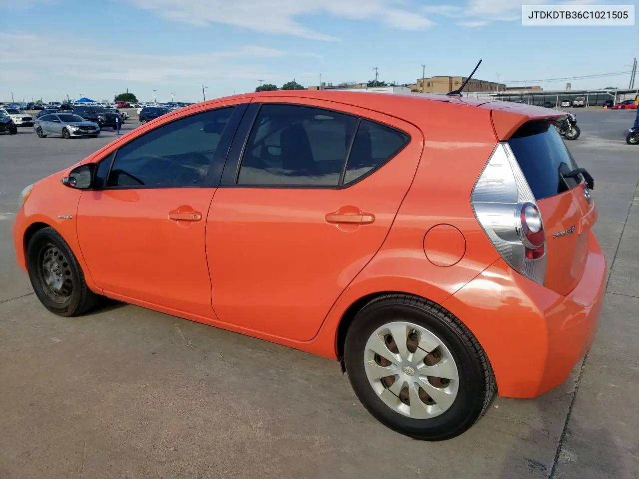 2012 Toyota Prius C VIN: JTDKDTB36C1021505 Lot: 62361605
