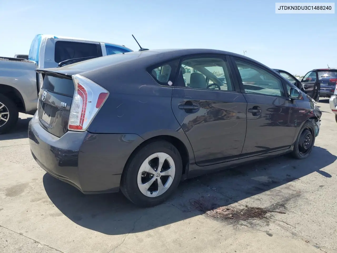 2012 Toyota Prius VIN: JTDKN3DU3C1488240 Lot: 62603985