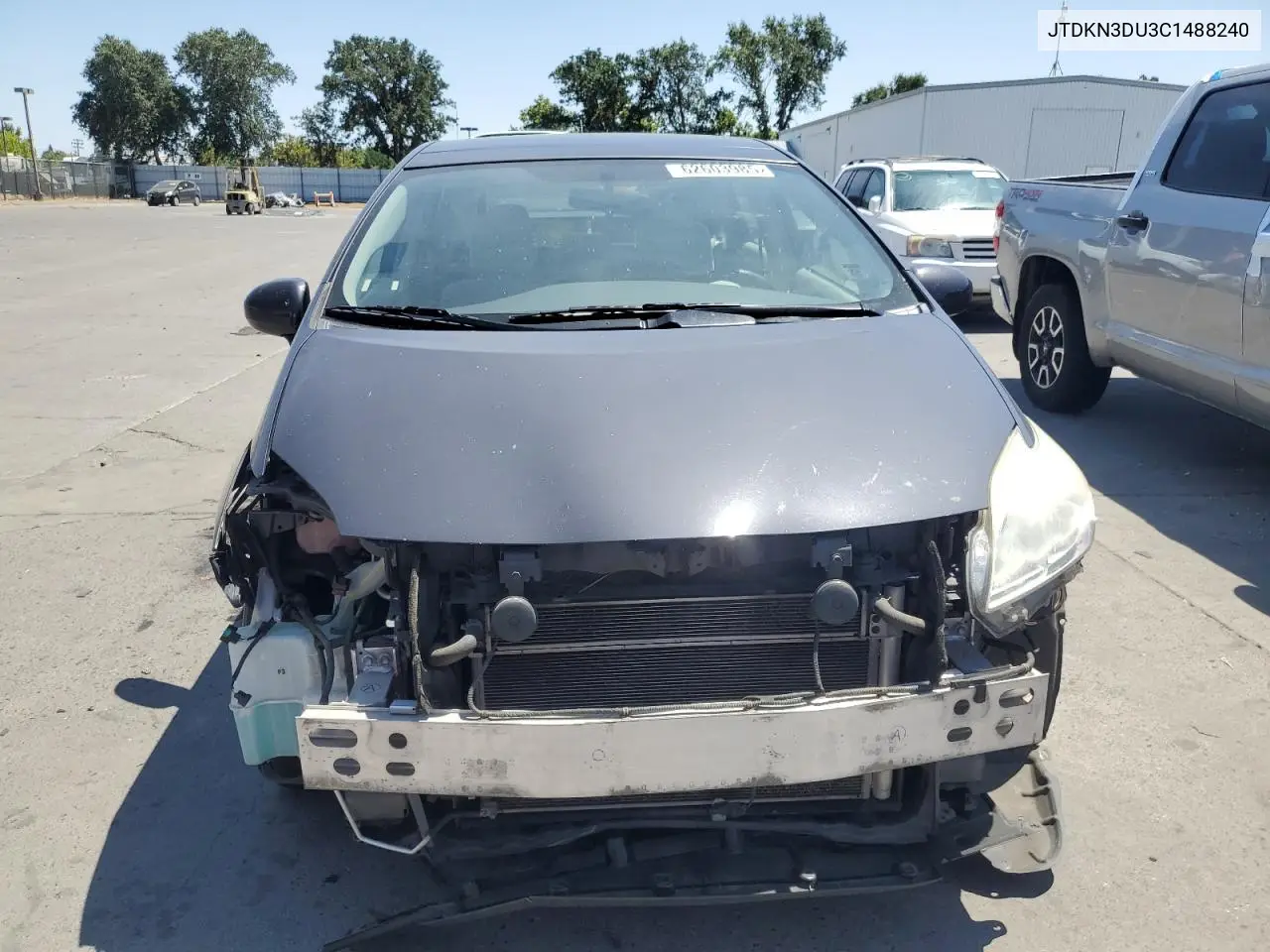 2012 Toyota Prius VIN: JTDKN3DU3C1488240 Lot: 62603985