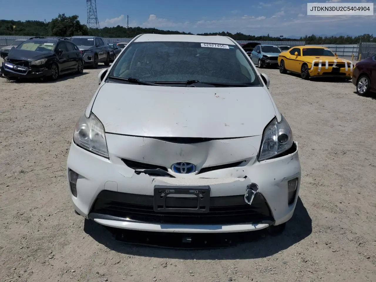 2012 Toyota Prius VIN: JTDKN3DU2C5404904 Lot: 62927455