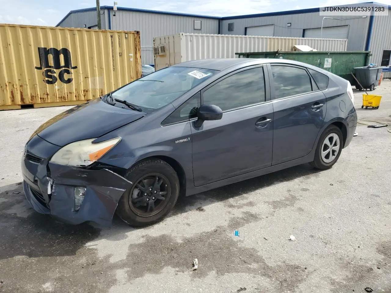 2012 Toyota Prius VIN: JTDKN3DU6C5391283 Lot: 63022115