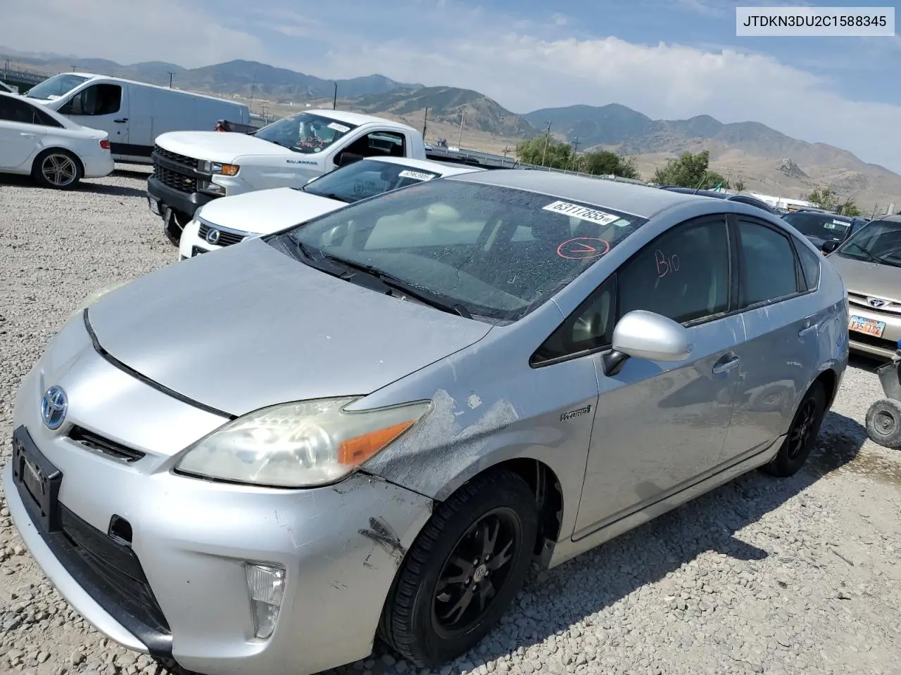 2012 Toyota Prius VIN: JTDKN3DU2C1588345 Lot: 63117855