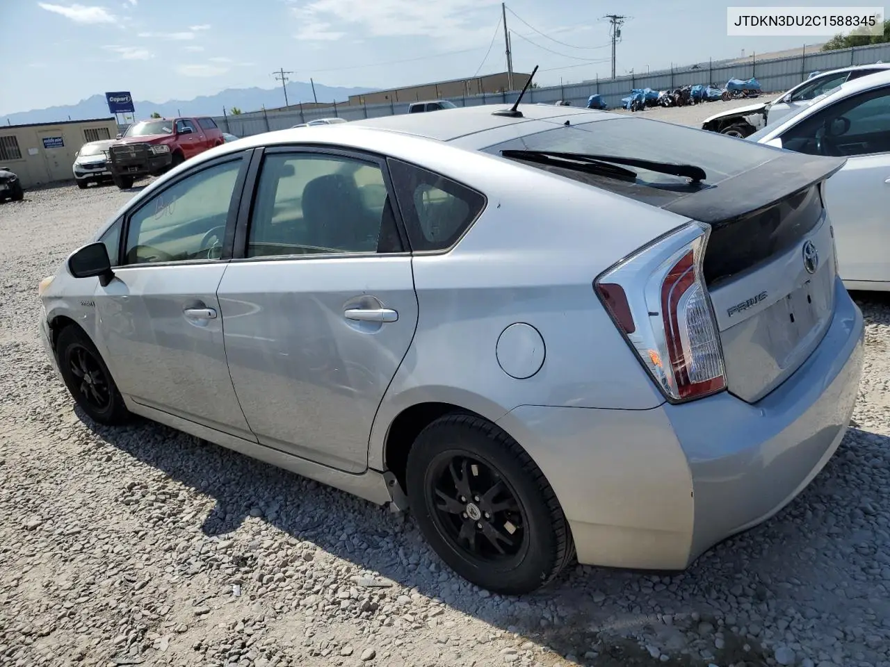 2012 Toyota Prius VIN: JTDKN3DU2C1588345 Lot: 63117855