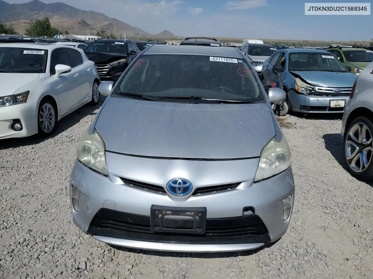 2012 Toyota Prius VIN: JTDKN3DU2C1588345 Lot: 63117855