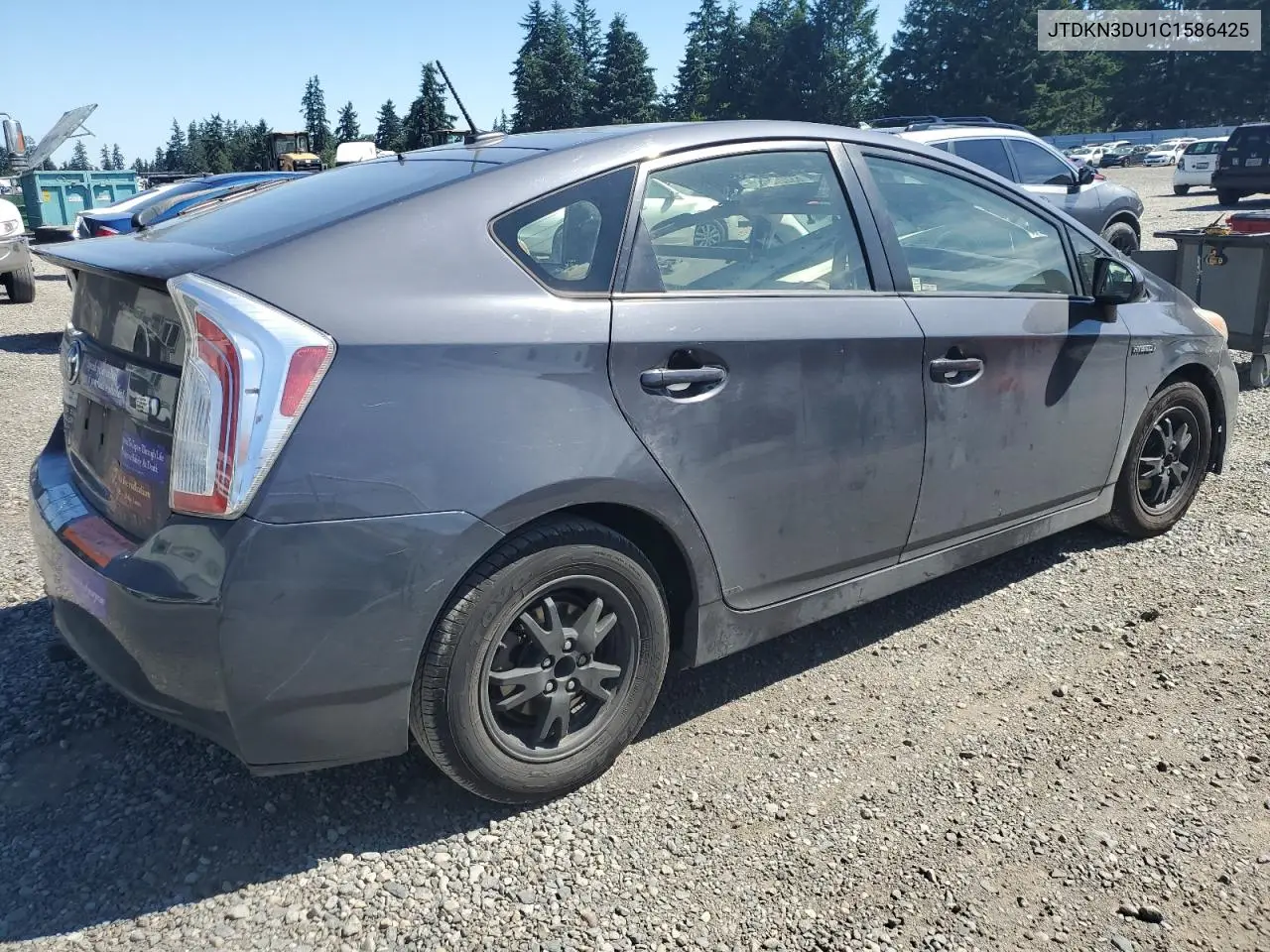 2012 Toyota Prius VIN: JTDKN3DU1C1586425 Lot: 63227575