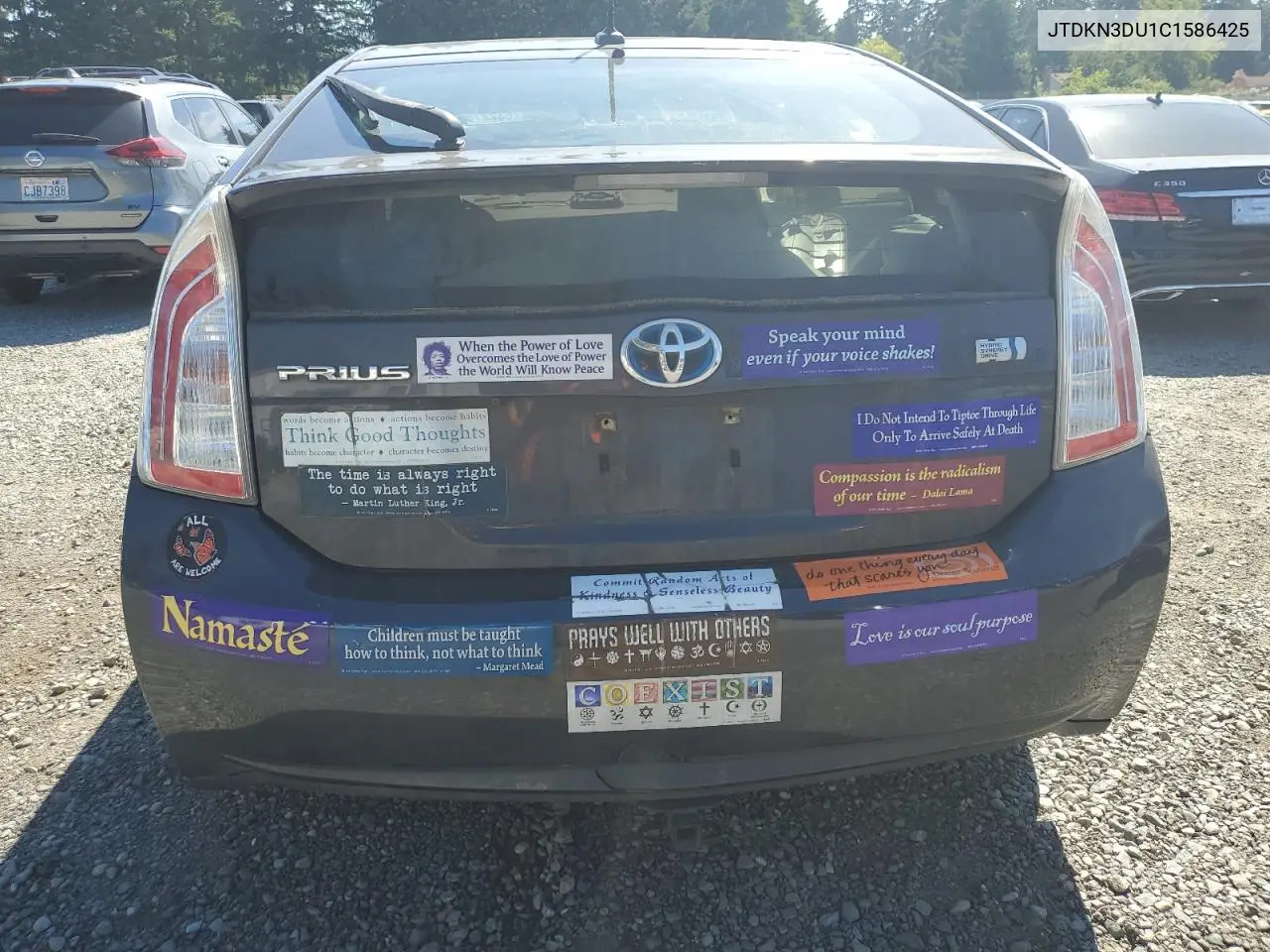 2012 Toyota Prius VIN: JTDKN3DU1C1586425 Lot: 63227575