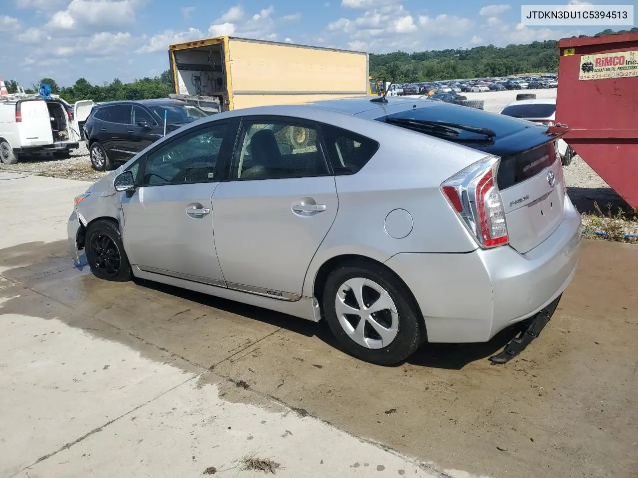 2012 Toyota Prius VIN: JTDKN3DU1C5394513 Lot: 63228335