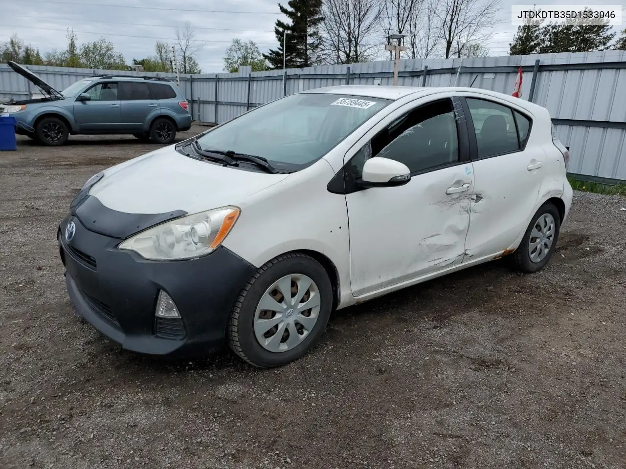 2013 Toyota Prius C VIN: JTDKDTB35D1533046 Lot: 55759445