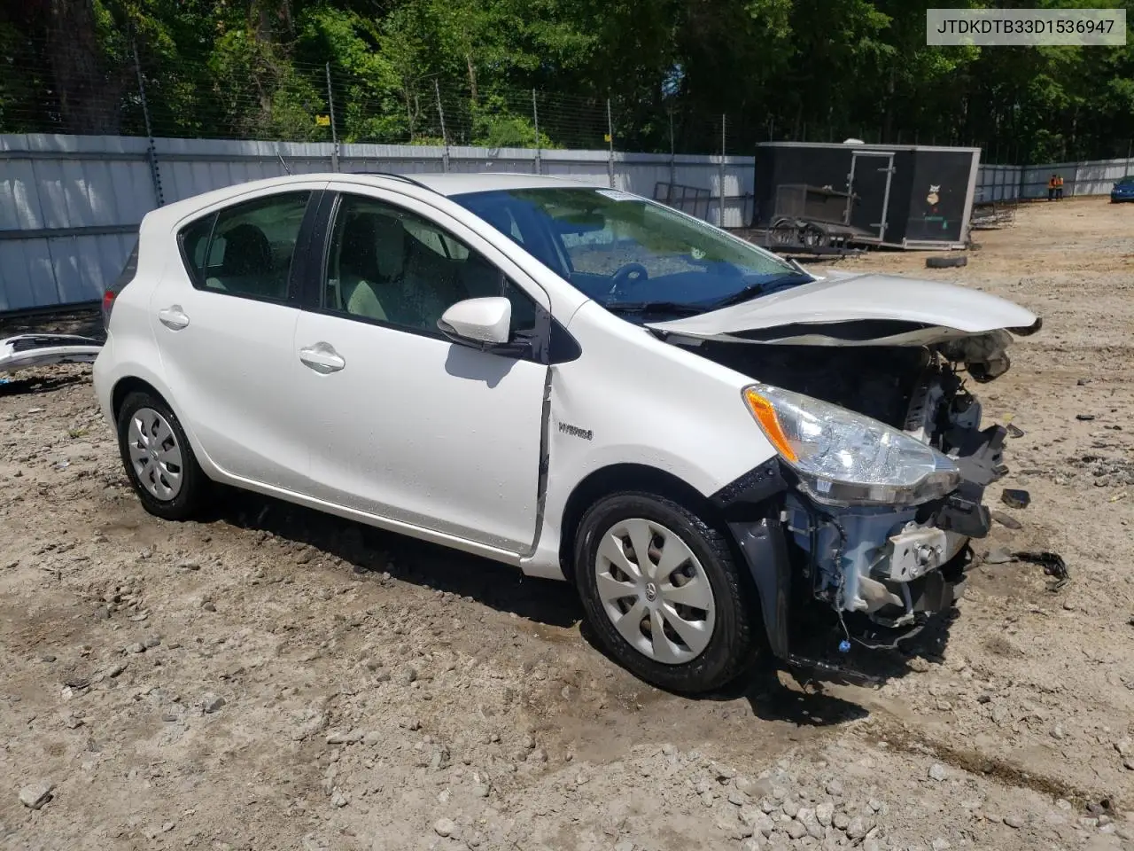 2013 Toyota Prius C VIN: JTDKDTB33D1536947 Lot: 55996555