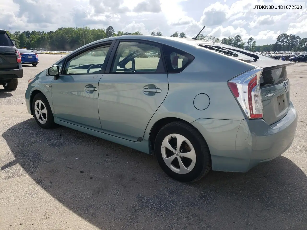 2013 Toyota Prius VIN: JTDKN3DU4D1672538 Lot: 56522335