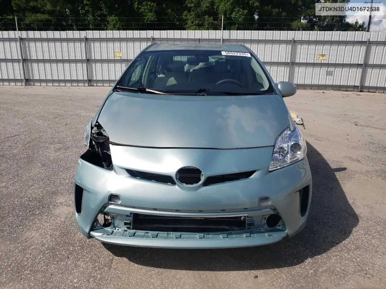 2013 Toyota Prius VIN: JTDKN3DU4D1672538 Lot: 56522335