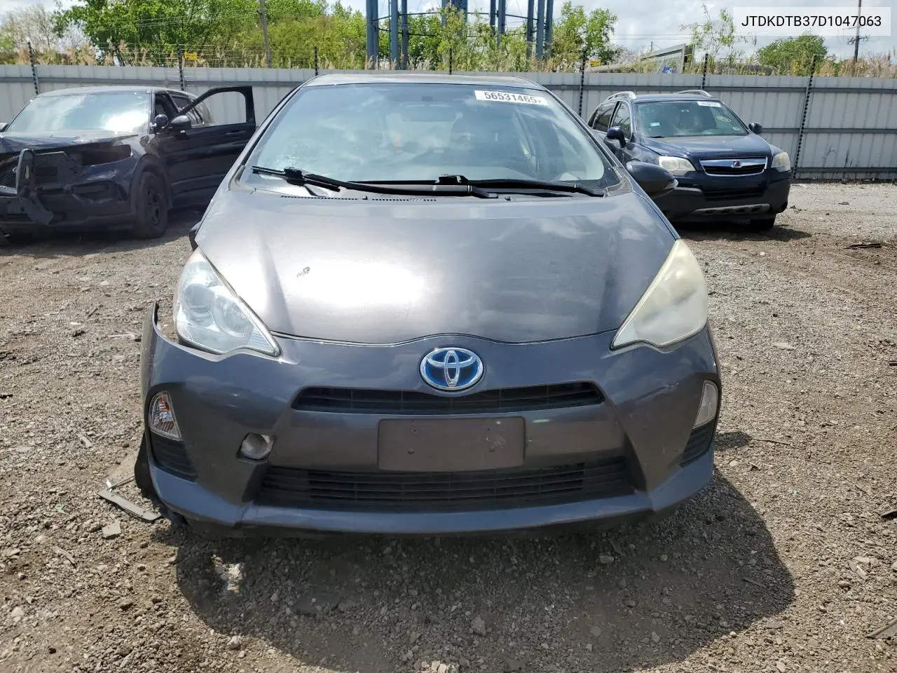 2013 Toyota Prius C VIN: JTDKDTB37D1047063 Lot: 56531465