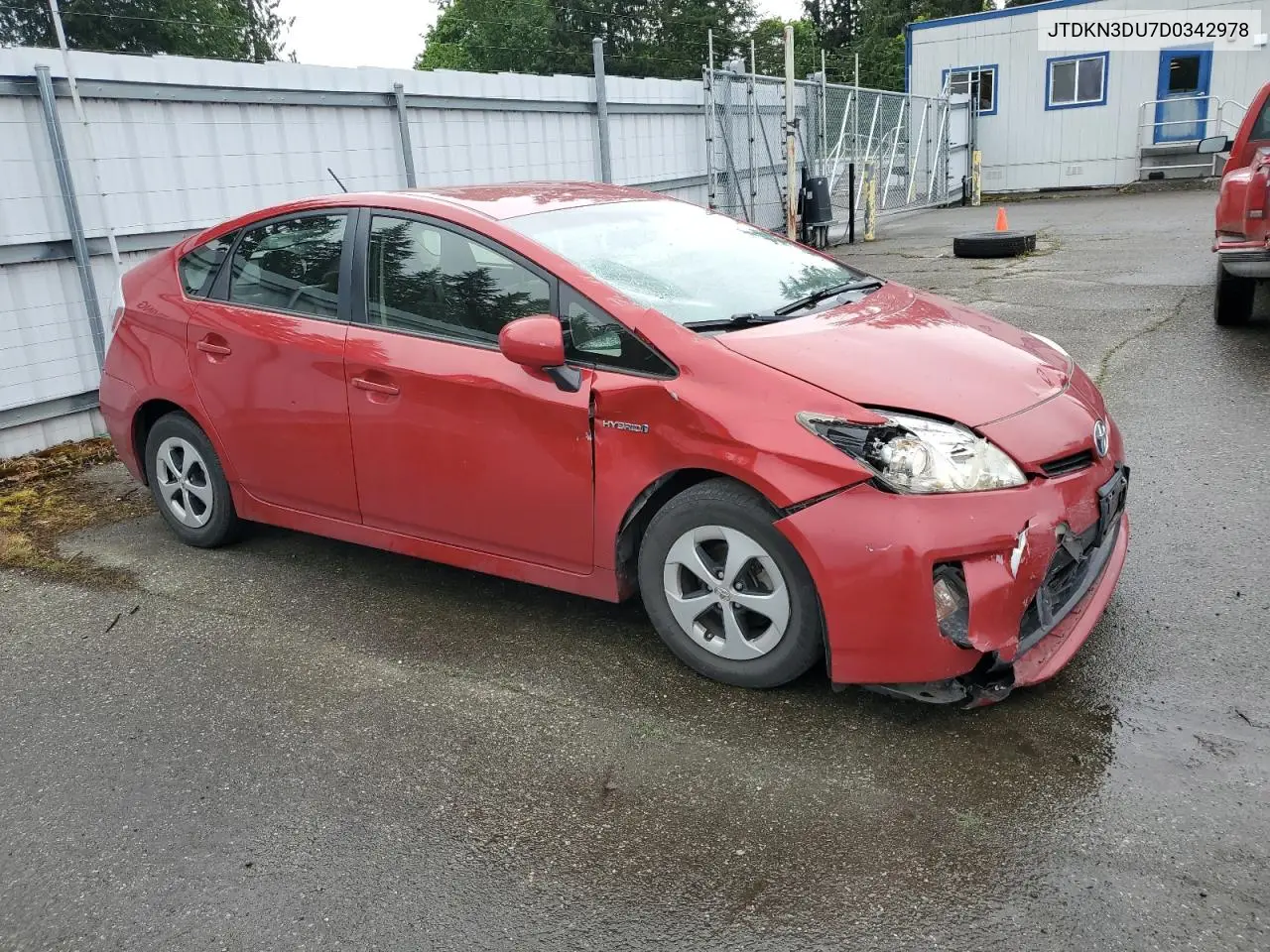 2013 Toyota Prius VIN: JTDKN3DU7D0342978 Lot: 56771125