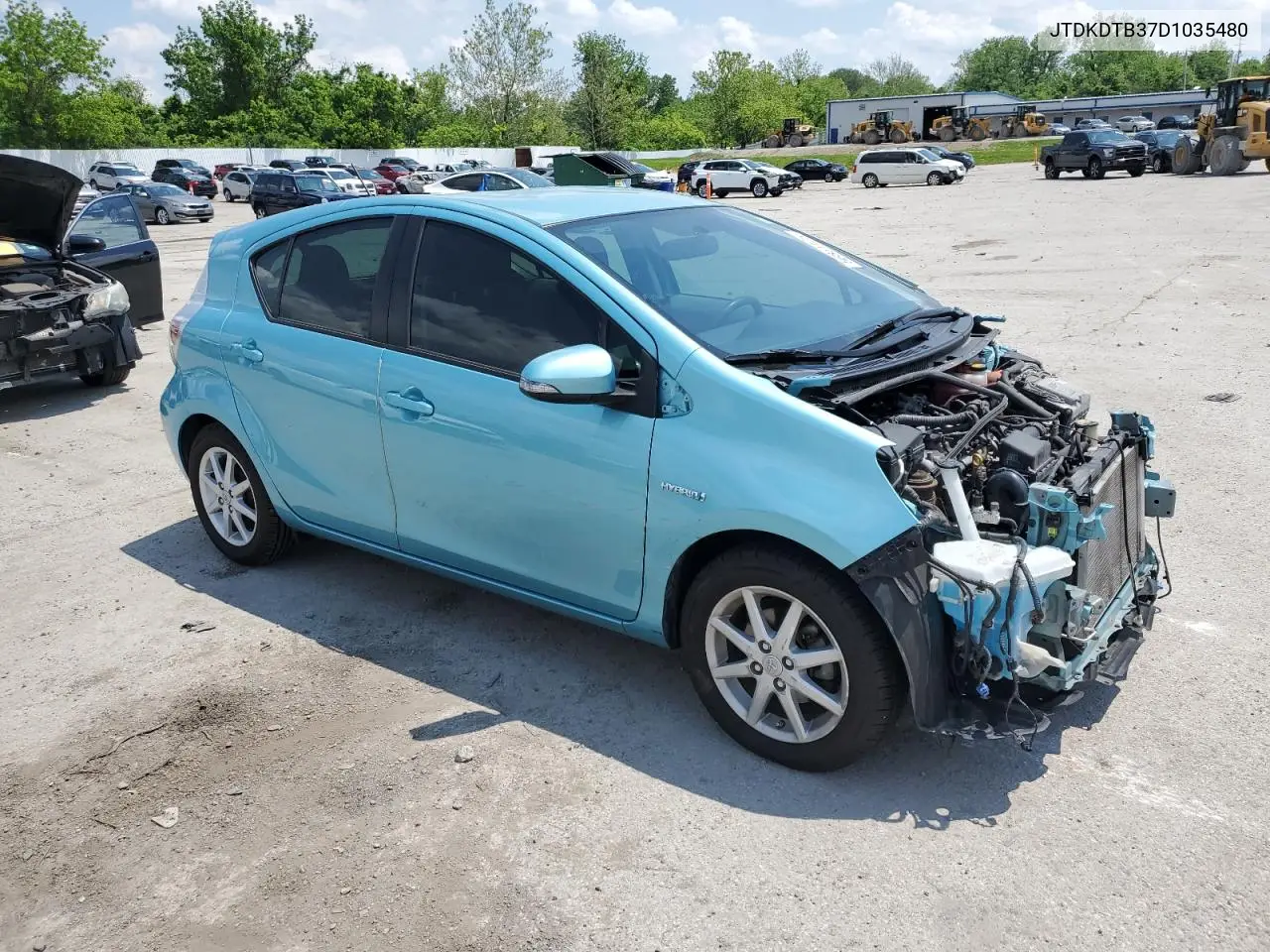 2013 Toyota Prius C VIN: JTDKDTB37D1035480 Lot: 56851125